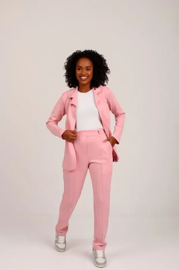 Blazer de luxo  Lady Griffe Rosa Bebê - Imagem 2