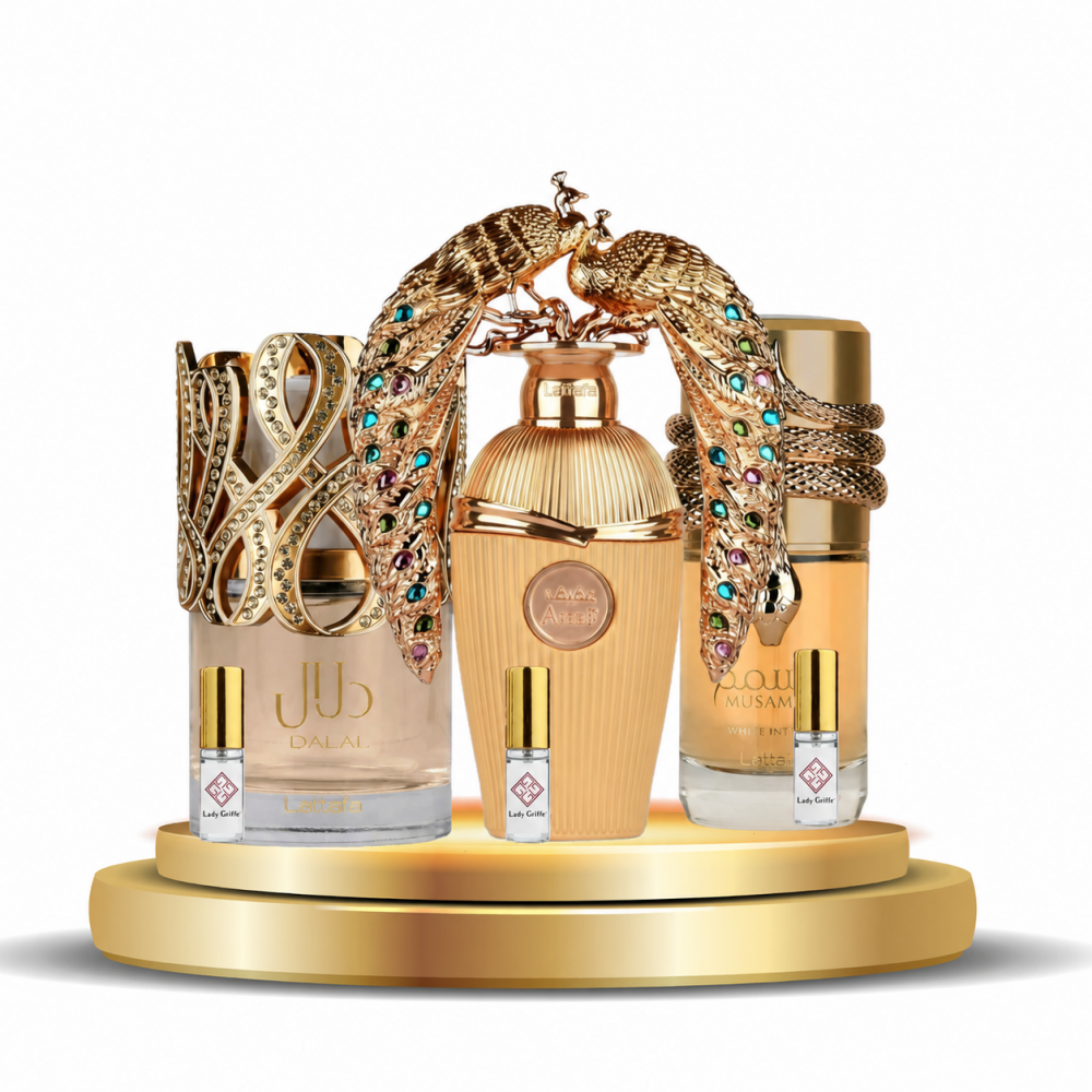 Kit Poderosa Árabe 3 Decants femininos 9 ml